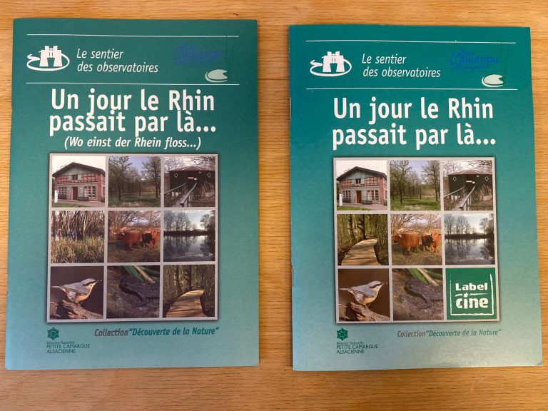 Livre guide le sentier des observatoires Petite Camargue Alsacienne boutique