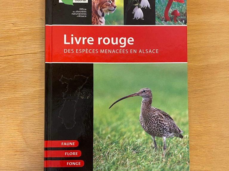 Livre rouge des espèces menacées en Alsace Petite Camargue Alsacienne boutique