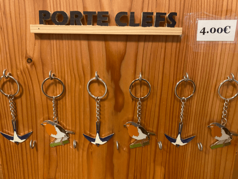 Porte-clés oiseaux Petite Camargue Alsacienne